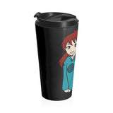 Wren’s Stainless Steel Travel Mug - Black